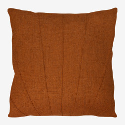 Almofada Drapeada Linho Terracota 